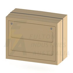 FPB13127V1DB beige fibreglass pillar cabinet with door